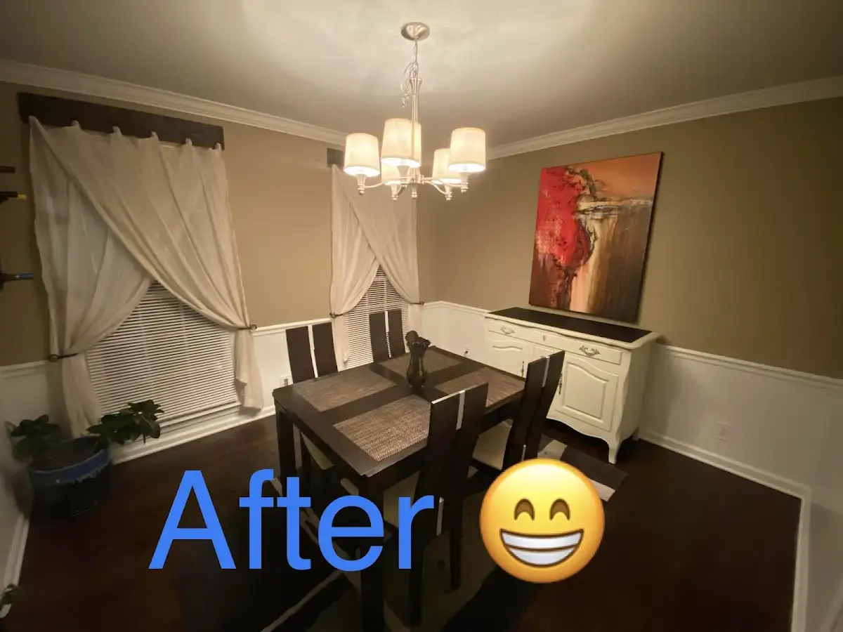 Professional dining room restoration after water damage in Blendon