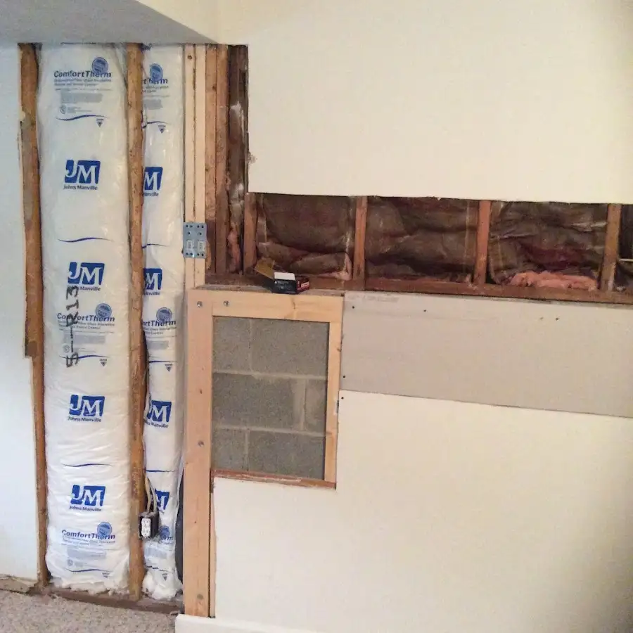 Wall insulation replacement during Odor Removal & Deodorization in Blendon